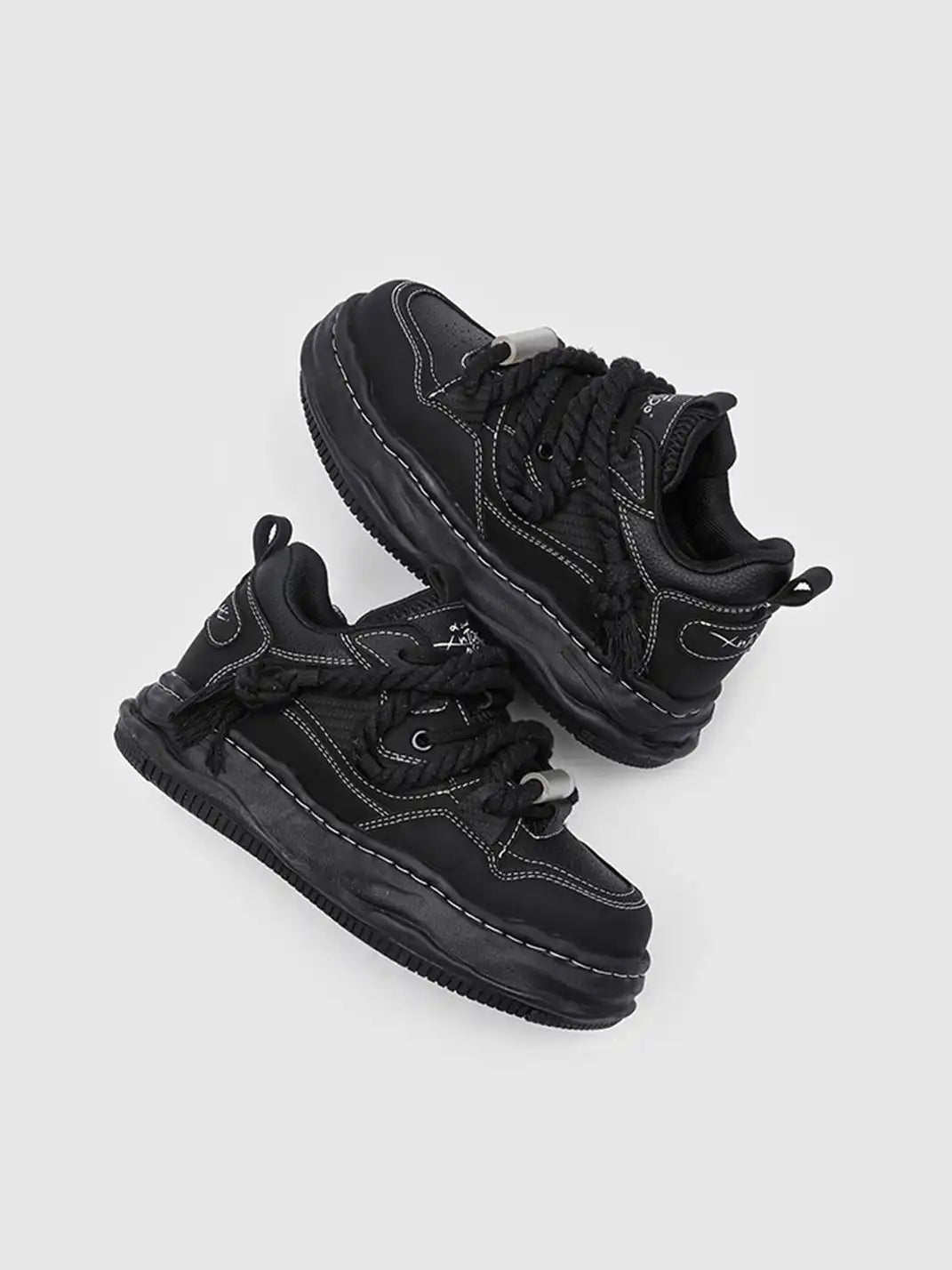Chunky wavy sole sneakers styled for everyday outfits