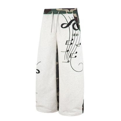 Camouflage sweatpants featuring a comfortable elasticated waist