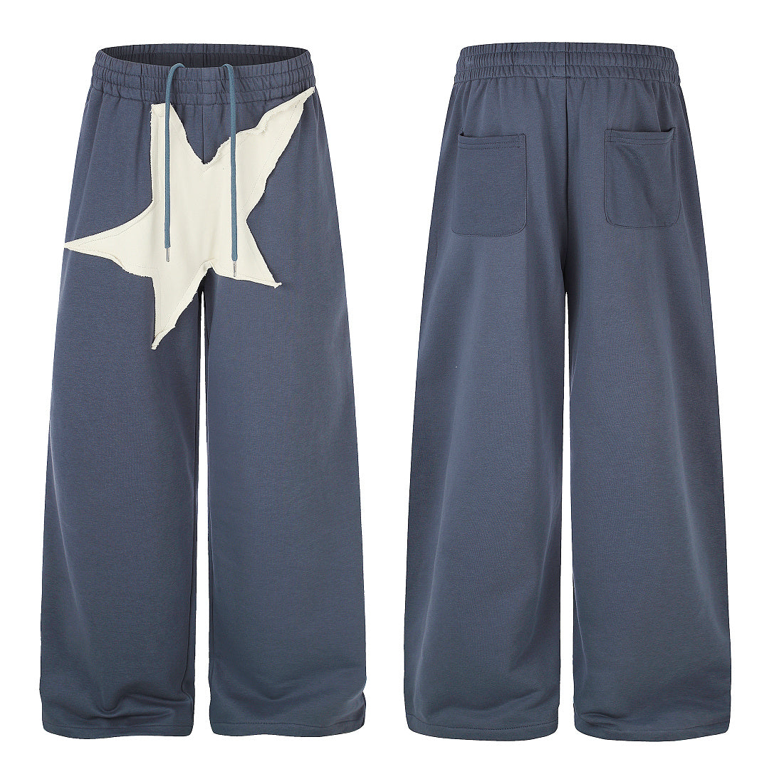 Relaxed wide leg joggers styled for everyday casualwear