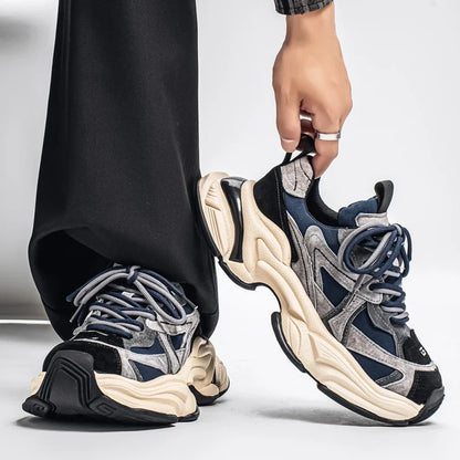 Thick sole sneakers styled for everyday casual wear