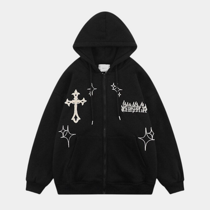 Oversized Zipper Hoodie for Women and Men