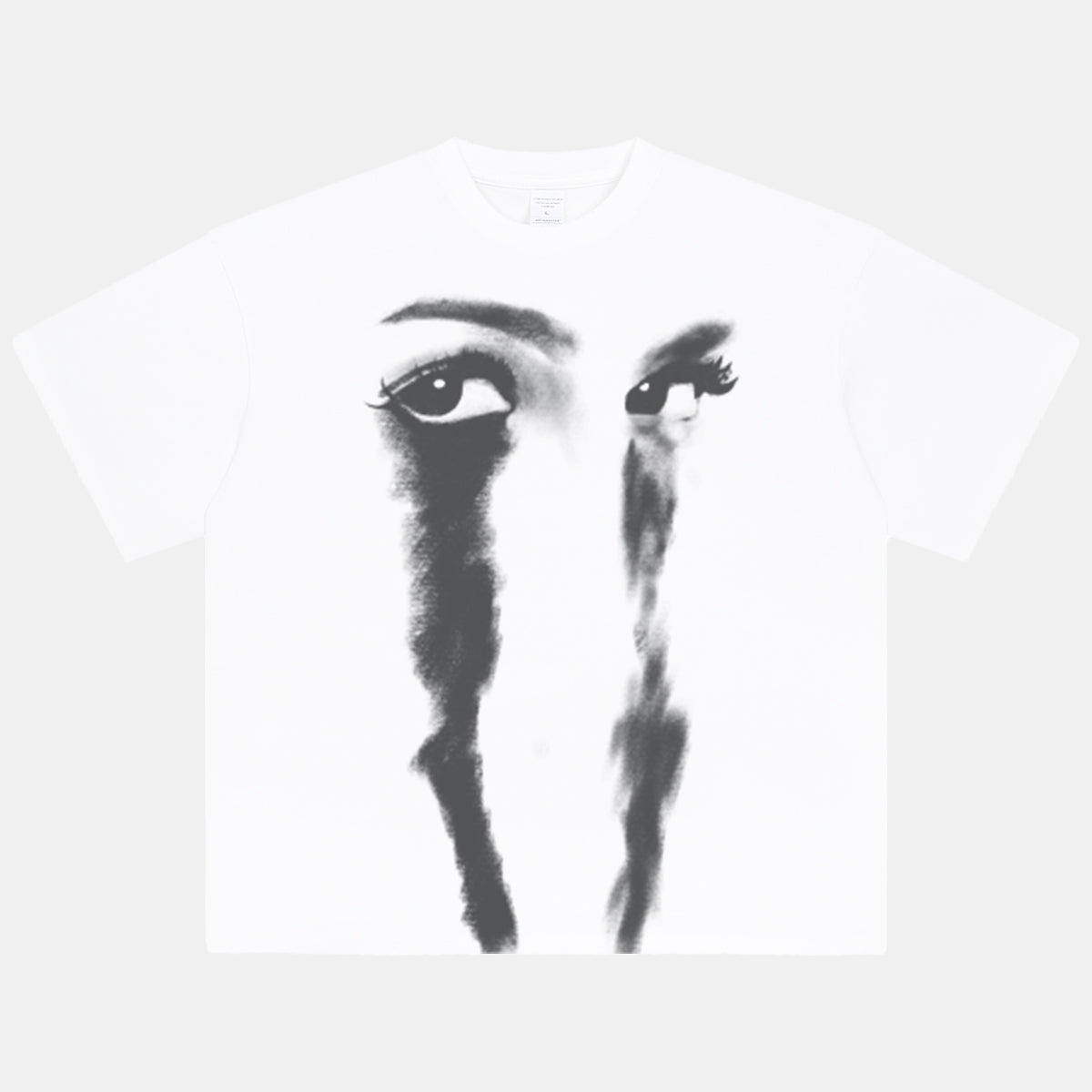 Post Punk Crying Eyes T-Shirt Unisex Y2K Aesthetic Graphic Print T Shirt
