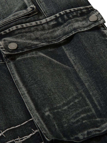 Embroidered Hip-Hop Street Style Jeans