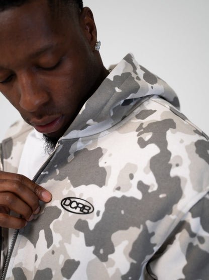 Oversized French Terry Camo Tracksuit Set