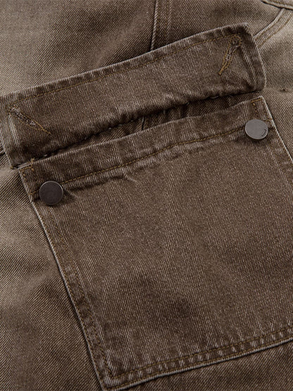 Vintage Washed Men's Workwear Barrel Jeans