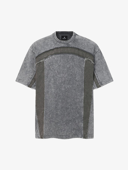 Revelse™  Panel Stitch Cotton Relaxed Fit T-Shirt