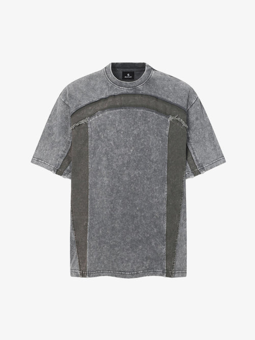 Revelse™  Panel Stitch Cotton Relaxed Fit T-Shirt