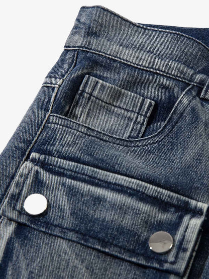 Embroidered Hip-Hop Street Style Jeans