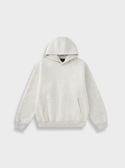 Oversized Cotton Blend Tracksuit Set Light Grey