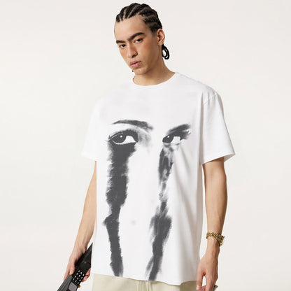 Post Punk Crying Eyes T-Shirt Unisex Y2K Aesthetic Graphic Print T Shirt