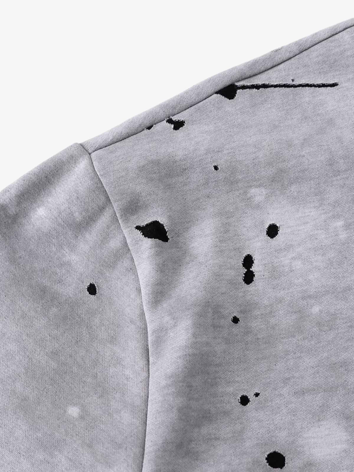 Retro Ink Splash Graphic T-Shirt