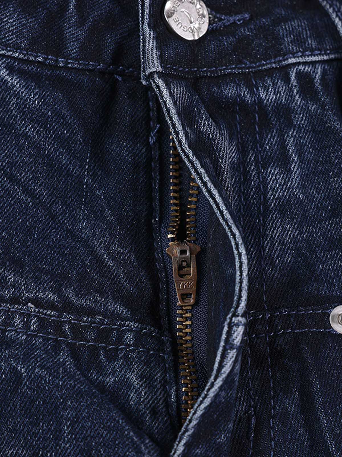 Revelse™ Wide Leg Washed Denim Shorts Blue