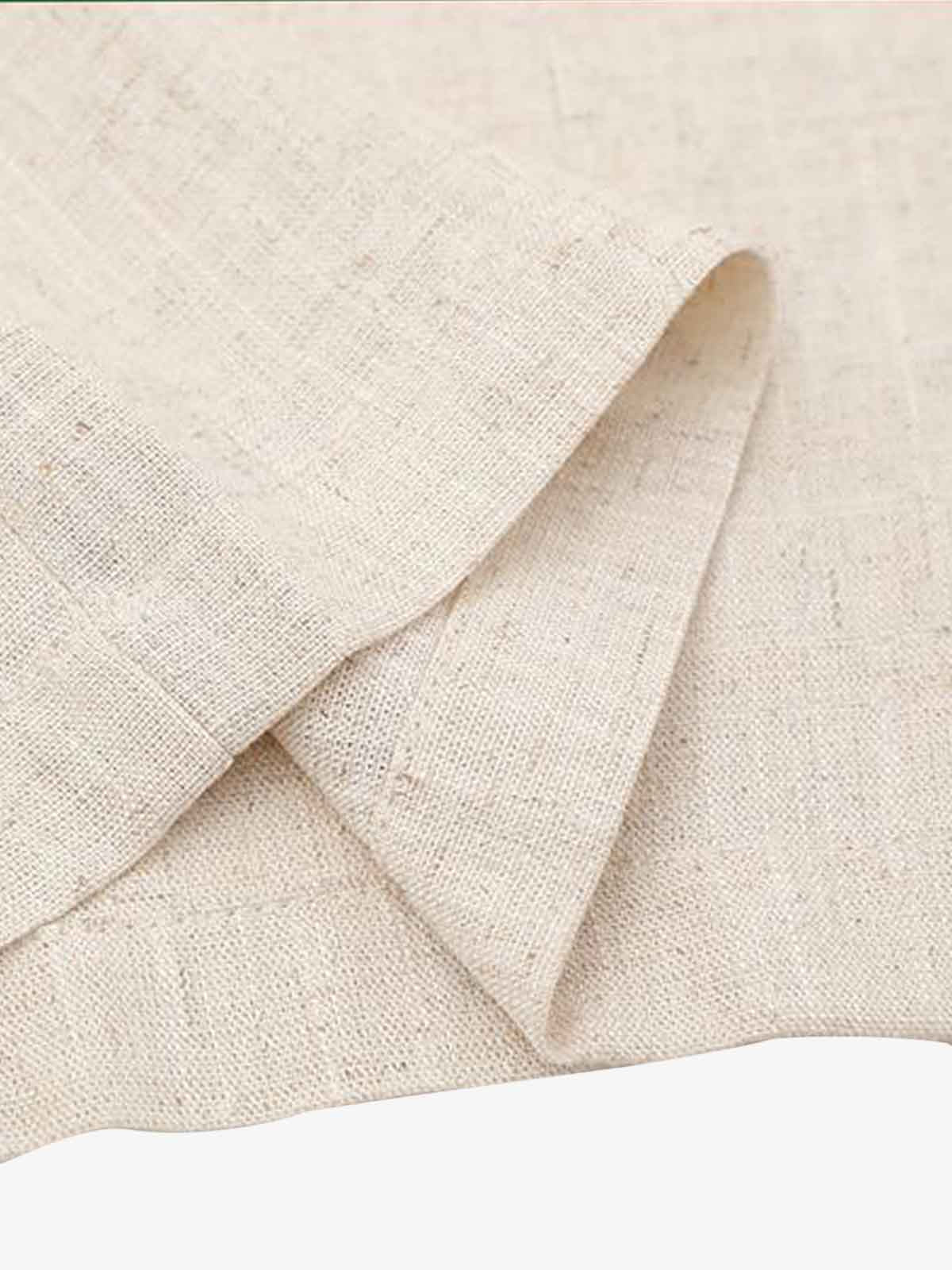 Revelse™  Textured Linen Blend Embroidered Short Sleeve Shirt