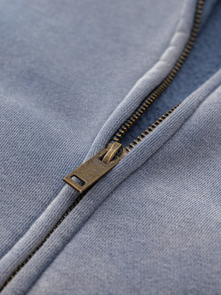 Gradient Washed Midweight Full-Zip Hoodie Unisex