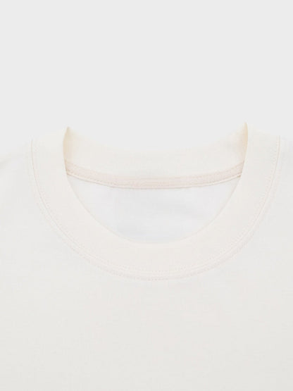 Unisex Cotton Broadcloth Crew Neck T-Shirt