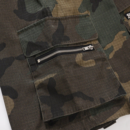 Men's Camo Cargo Shorts Streetwear Utility Style