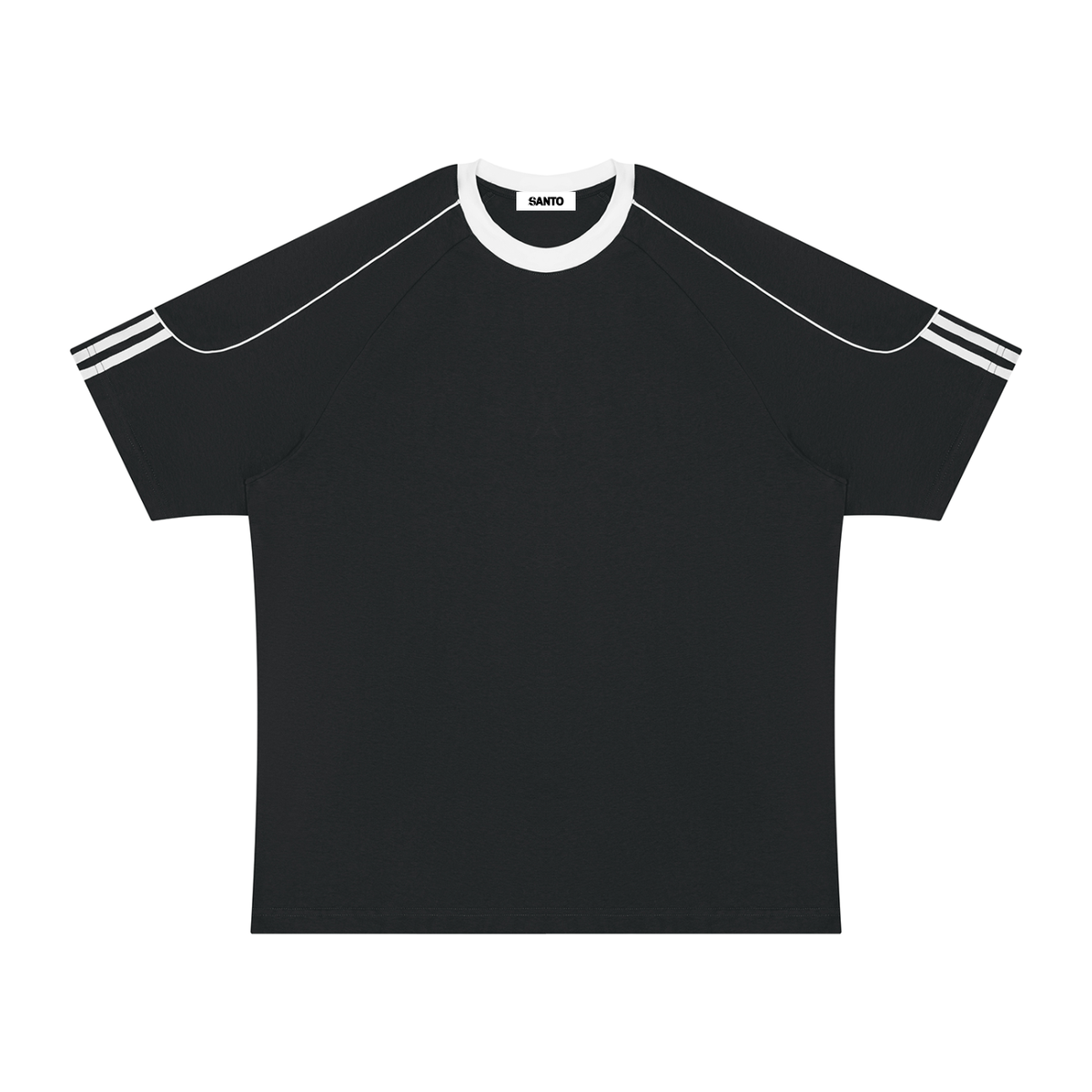 Colour Block Cotton T-Shirt