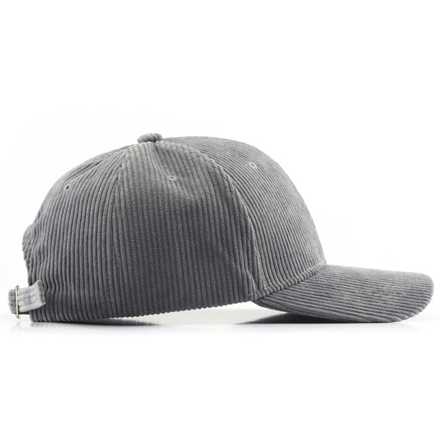 Solid Corduroy Baseball Cap