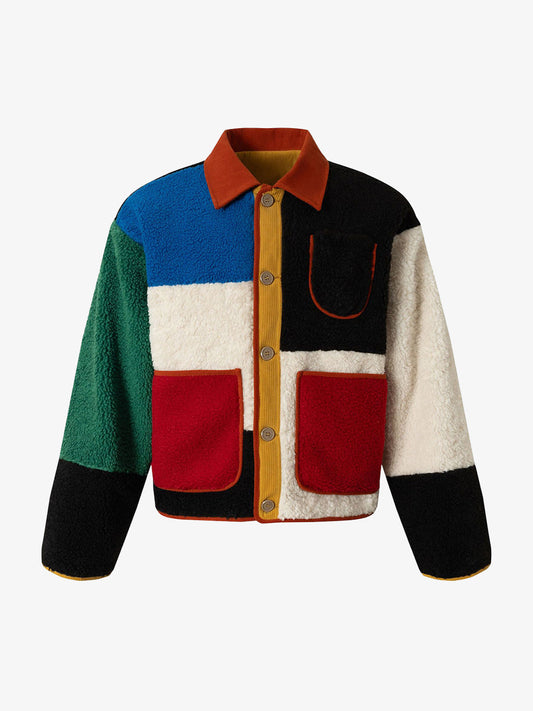 Revelse™ Vintage Geometric Colorful Patchwork Jacket