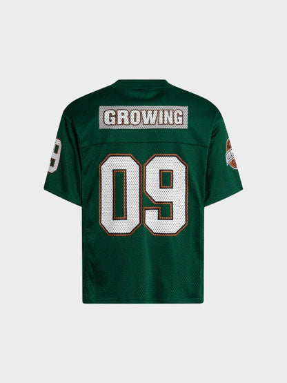 Mesh Varsity Short-Sleeve Sports Jersey with Oversized Numeral
