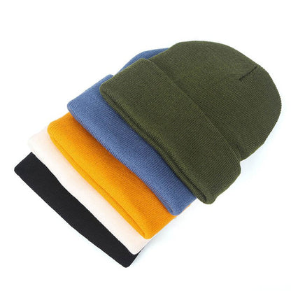 Embroidered Smile Cotton Blend Beanie
