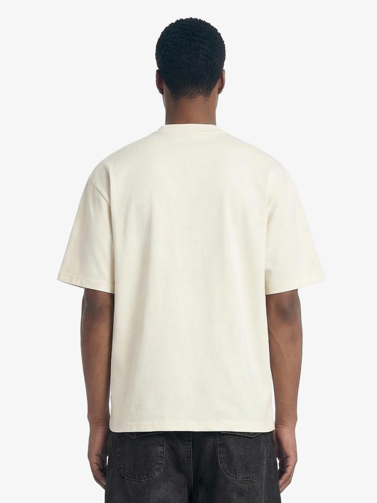 Retro Embroidered Patch Heavy Cotton T-Shirt