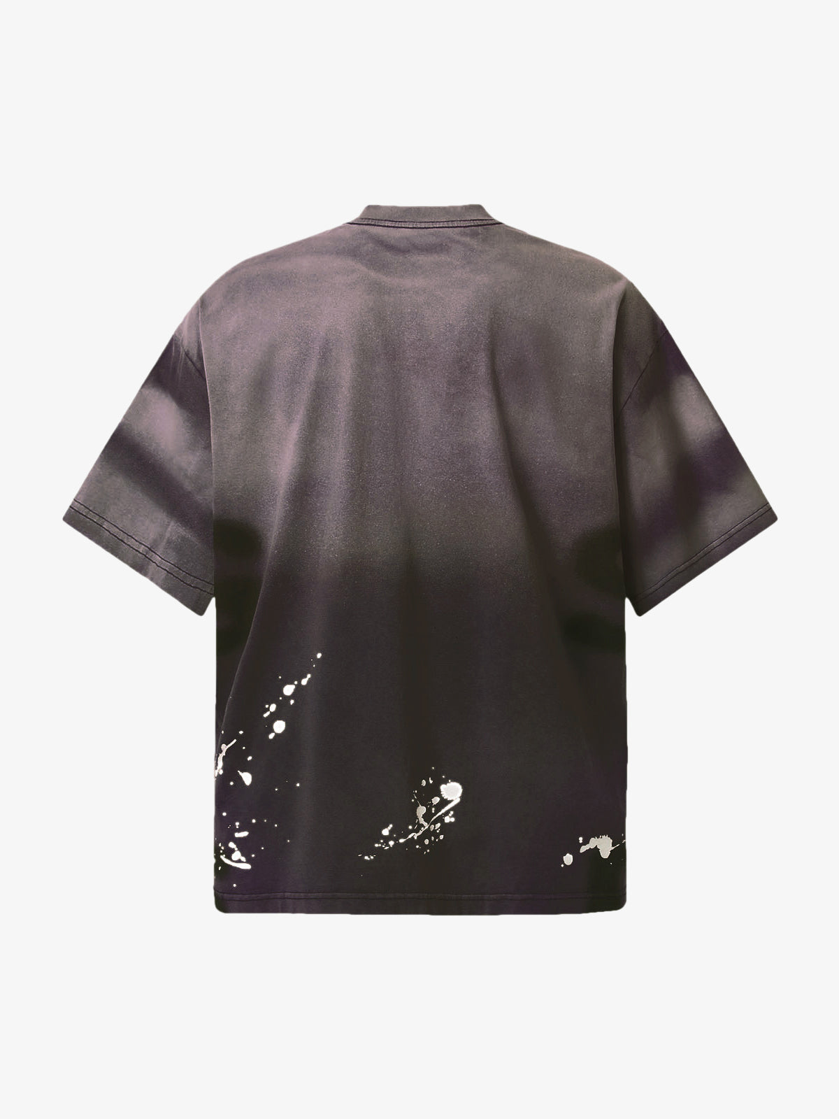 Ink Splash Letter Print T-Shirt