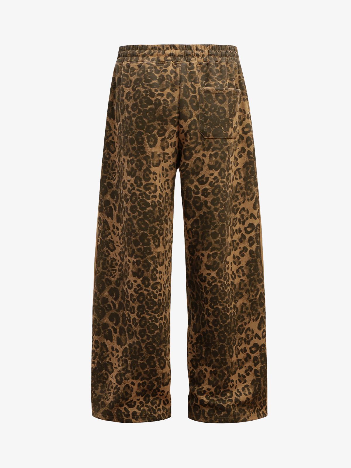Cheetah Print Suede French Terry Tracksuit