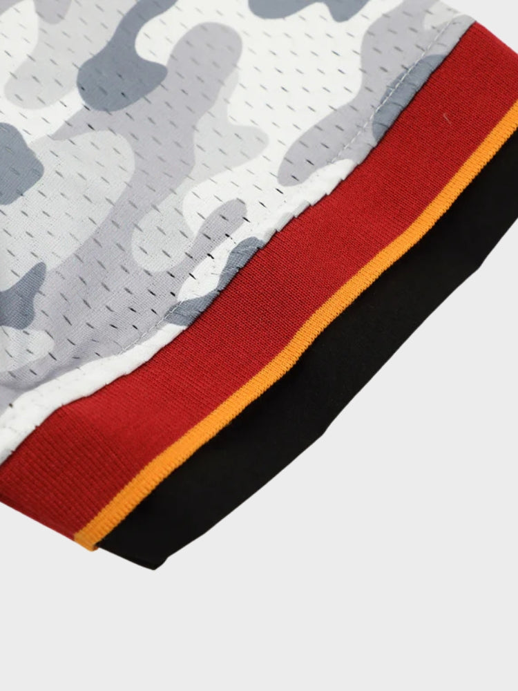 Revelse™ Cotton Blend Camo Panel Football Mesh Tee