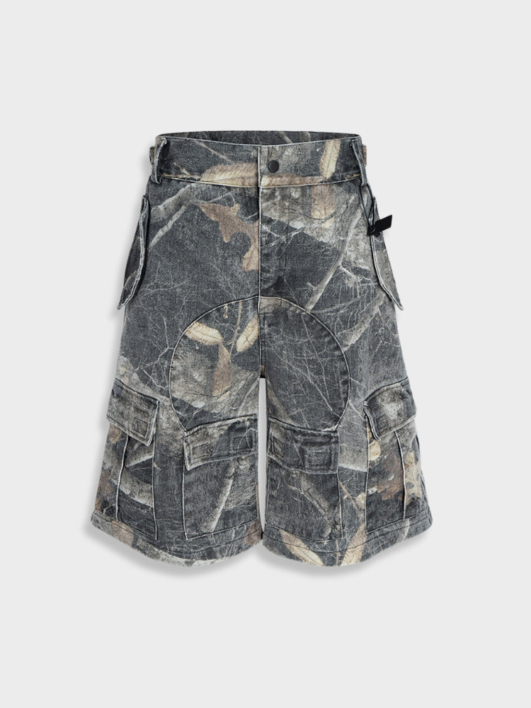 Denim Cargo Shorts Realtree Camo Relaxed Fit