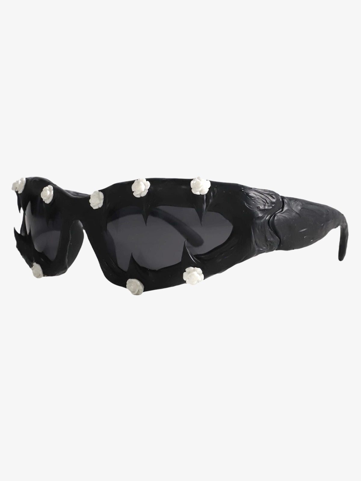 Handmade party glasses displayed at a slight angle