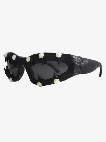 Handmade party glasses displayed at a slight angle