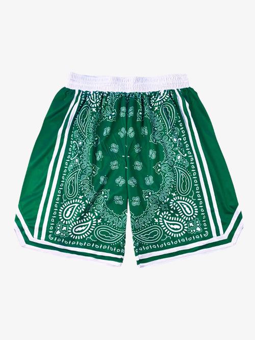 Revelse™  Paisley Print Lightweight Soccer Shorts