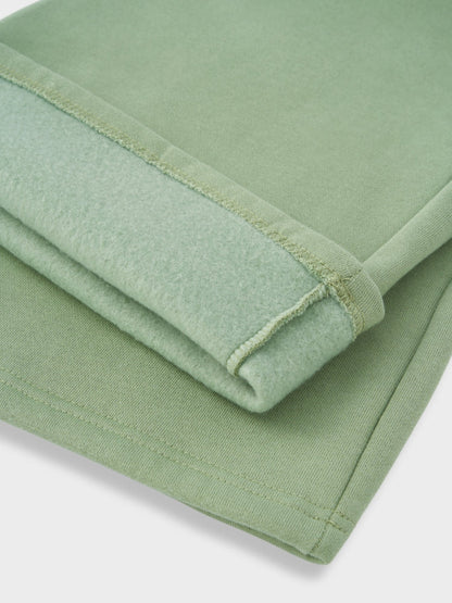 Oversized Cotton Blend Hoodie and Jogger Tracksuit Set Light Green