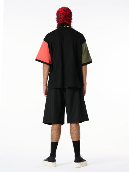 Revelse™  Pleated Wide-Leg Baggy Shorts With Pendant Decoration