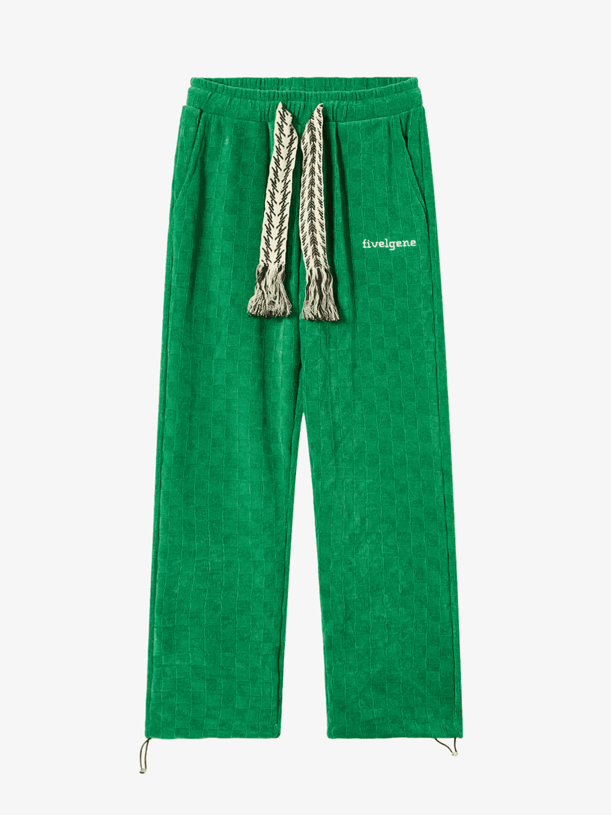 High Waisted Straight Cotton Sweatpants