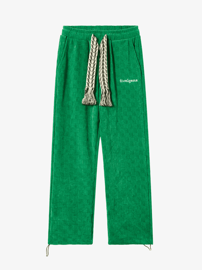 High Waisted Straight Cotton Sweatpants