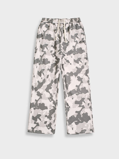Oversized French Terry Camo Tracksuit Set