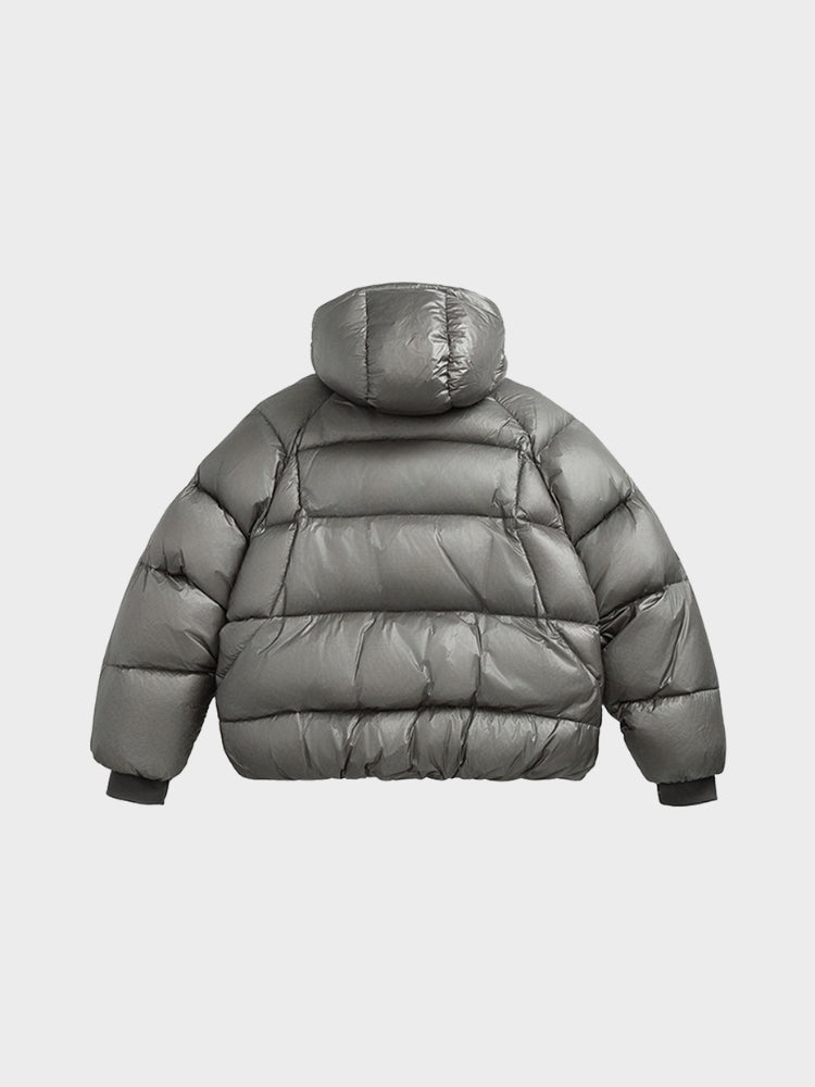Down Puffer Jacket Insulated With White Duck Down