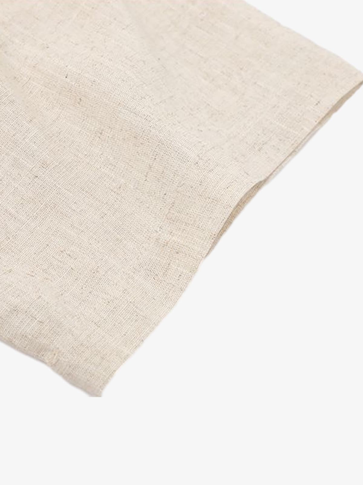 Revelse™  Textured Linen Blend Embroidered Short Sleeve Shirt