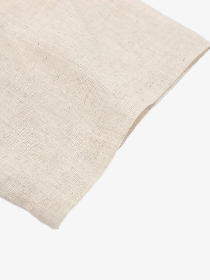 Revelse™  Textured Linen Blend Embroidered Short Sleeve Shirt