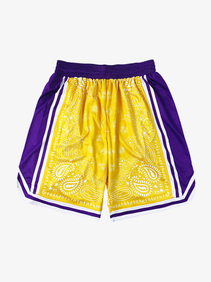 Revelse™  Paisley Print Lightweight Soccer Shorts
