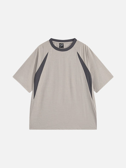 Revelse™  Contrast Raglan Graphic T-Shirt