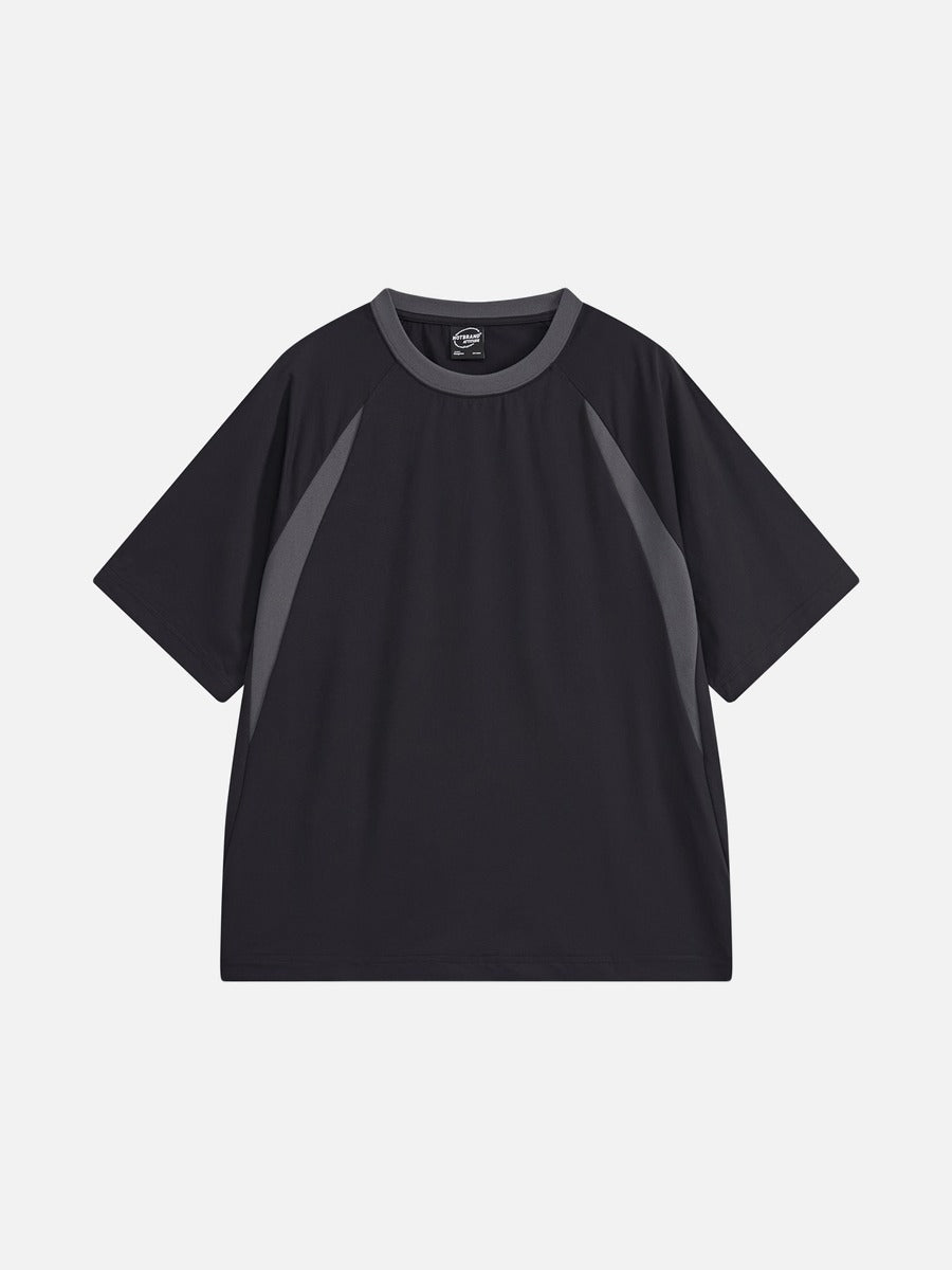 Revelse™  Contrast Raglan Graphic T-Shirt