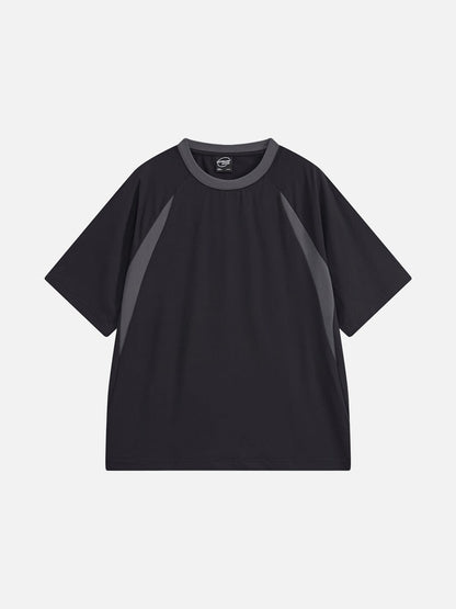 Revelse™  Contrast Raglan Graphic T-Shirt