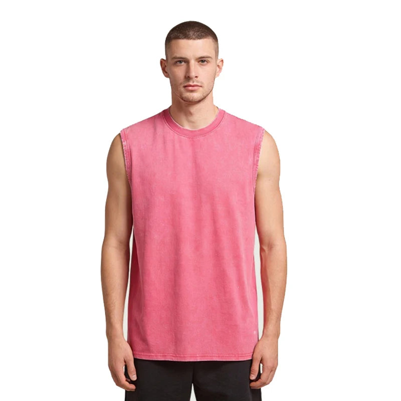 Revelse™  Men's Cotton Washed Sleeveless Tank Top