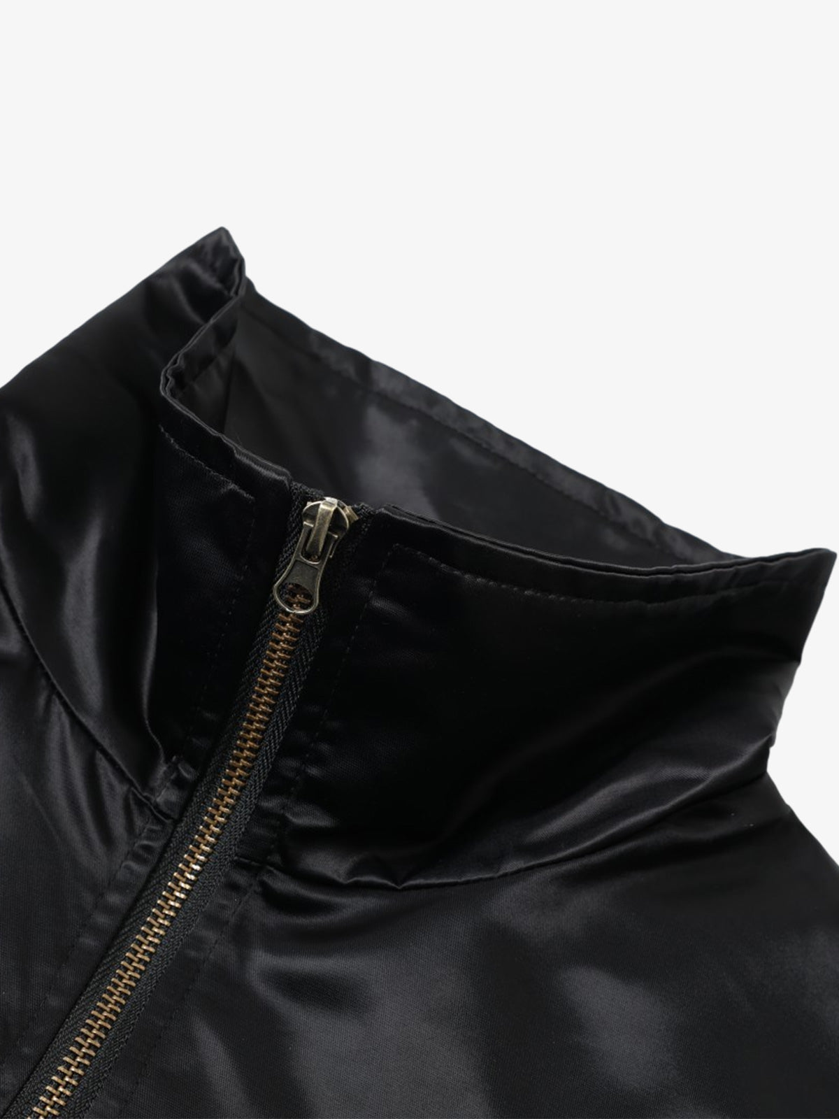 Close-up of the jacket sleeve and ribbed cuff