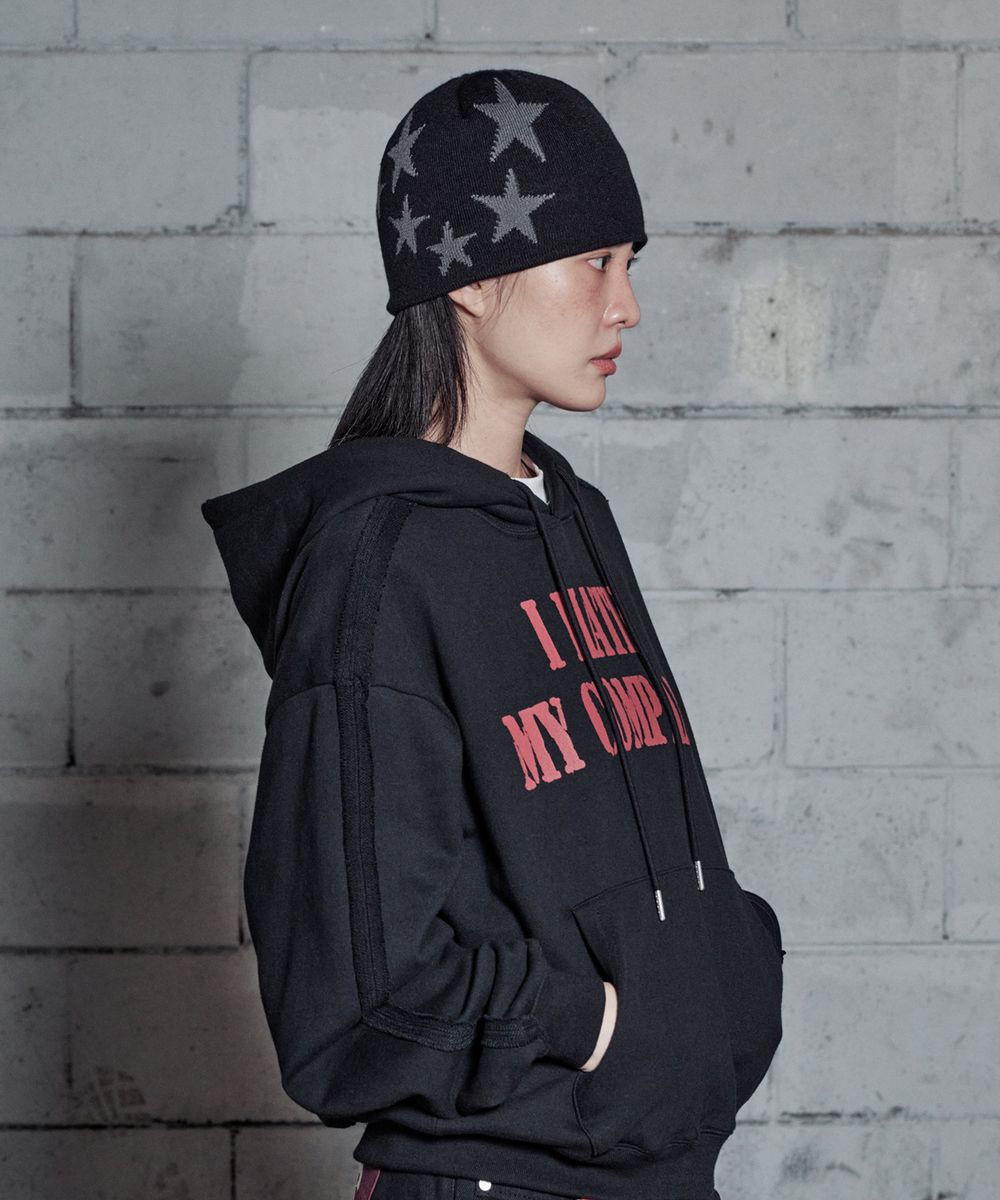 Revelse™ Monochrome Star Knit Beanie Hat