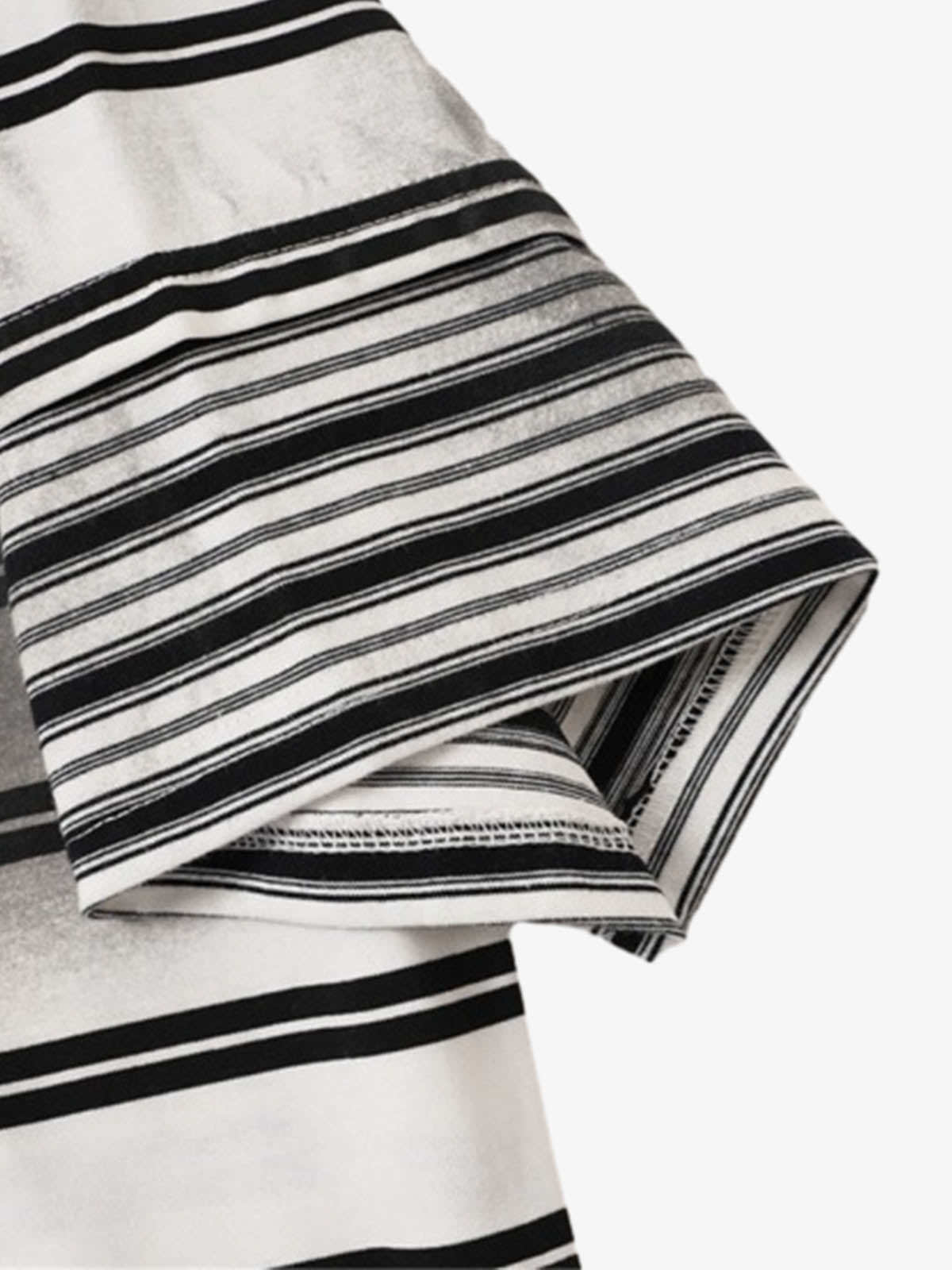 Revelse™ Striped Cotton Blend Half-Zip Pullover Sweater
