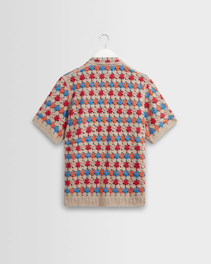 Revelse™ Multicolor Splash Crochet Shirt
